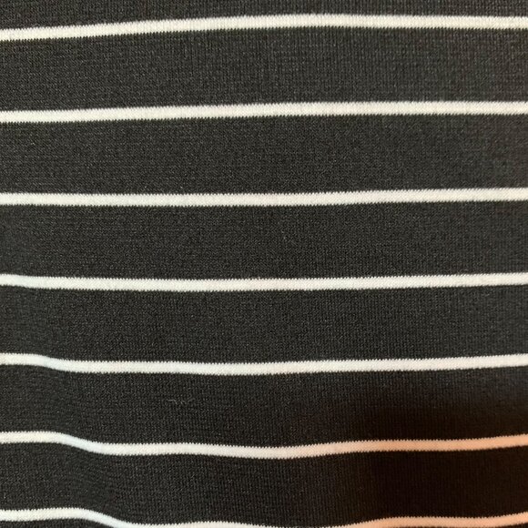 JACK by BB Dakota Short faux-wrap sleeveless racer back dress b&w stripes Large - Picture 10 of 15